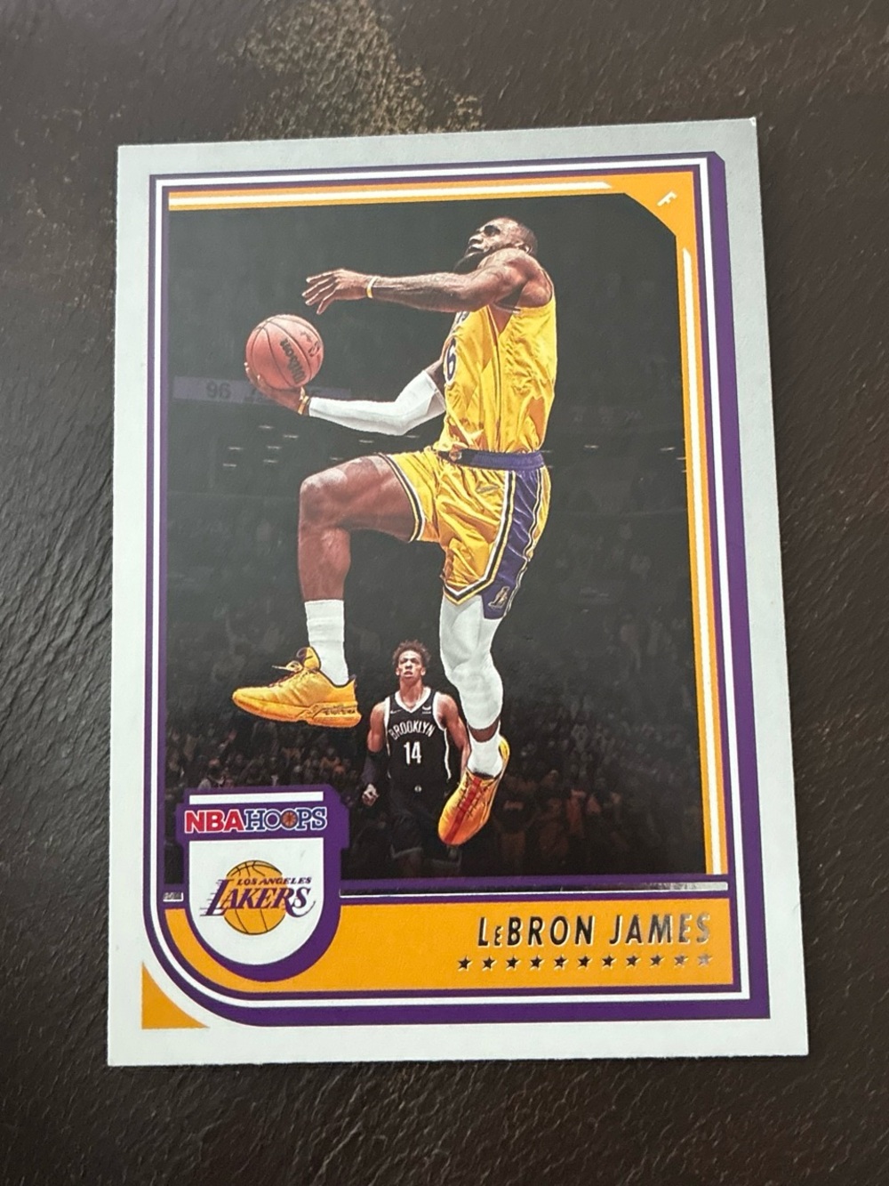 Panini LeBron James Black & White Lakers Card